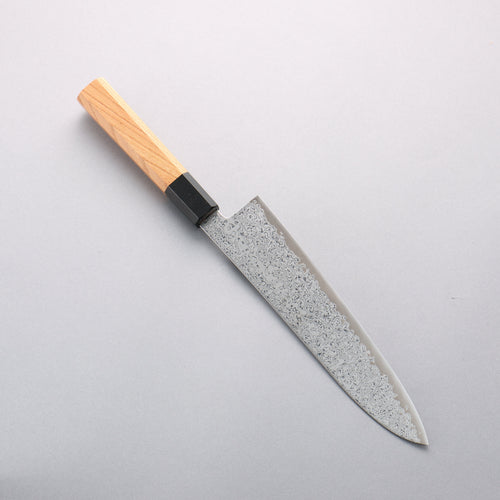 Seisuke VG10 Damascus Migaki Finished Gyuto 210mm Keyaki (Japanese Elm) Handle - Japannywholesale