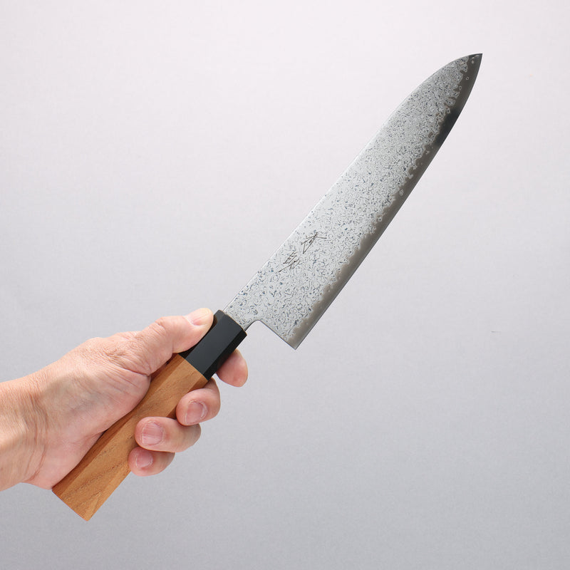 Seisuke VG10 Damascus Migaki Finished Gyuto 210mm Keyaki (Japanese Elm) Handle - Japannywholesale