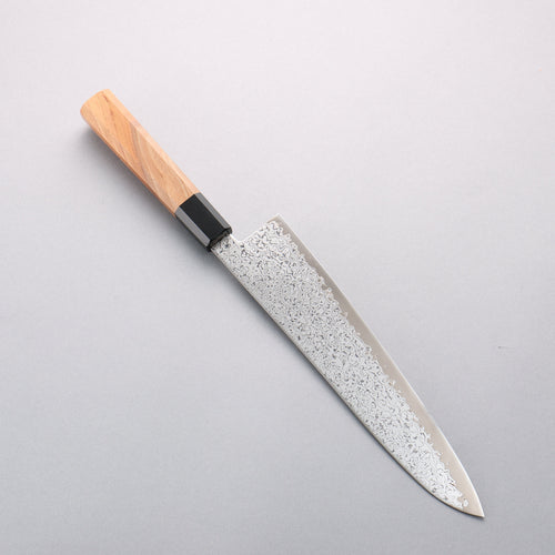 Seisuke VG10 Damascus Migaki Finished Gyuto 240mm Keyaki (Japanese Elm) Handle - Japannywholesale