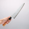 Seisuke VG10 Damascus Migaki Finished Gyuto 240mm Keyaki (Japanese Elm) Handle - Japannywholesale