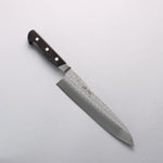 Seisuke Blue Steel No.2 Nashiji Hammered Gyuto 200mm Black Pakka wood Handle - Japannywholesale