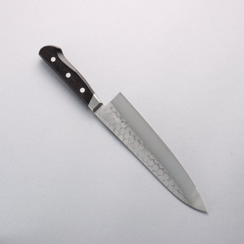 Seisuke Blue Steel No.2 Nashiji Hammered Gyuto 200mm Black Pakka wood Handle - Japannywholesale