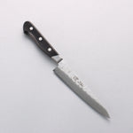Seisuke Blue Steel No.2 Nashiji Hammered Petty-Utility 135mm Black Pakka wood Handle - Japannywholesale
