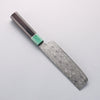 Seisuke AUS10 Mirror Crossed Usuba 160mm Black Pakka wood(ferrule: Green Pakka wood) Handle - Japannywholesale