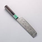 Seisuke AUS10 Mirror Crossed Usuba 160mm Black Pakka wood(ferrule: Green Pakka wood) Handle - Japannywholesale