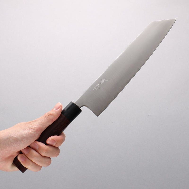 Seisuke Blue Super Kiritsuke Gyuto 240mm Rosewood (Ferrule: Black Pakka Wood) Handle - Japannywholesale