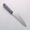 Seisuke White Steel No.1 Migaki Polish Finish Gyuto 180mm Oak with Purple Lacquer Handle - Japannywholesale