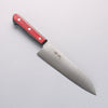 Seisuke SLD Migaki Polish Finish Santoku 180mm Red Pakka wood Handle - Japannywholesale
