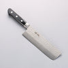 Seisuke AUS8 Hammered Nakiri 165mm Black Pakka wood Handle - Japannywholesale