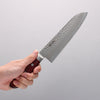 Seisuke Blue Super Hammered Gyuto 180mm Red Pakka wood Handle - Japannywholesale