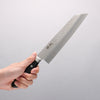 Seisuke AUS8 Hammered Kiritsuke Gyuto 210mm Black Pakka wood Handle - Japannywholesale
