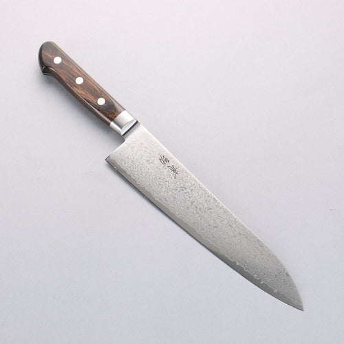Seisuke VG10 33 Layer Gyuto 210mm Brown Pakka wood Handle - Japannywholesale