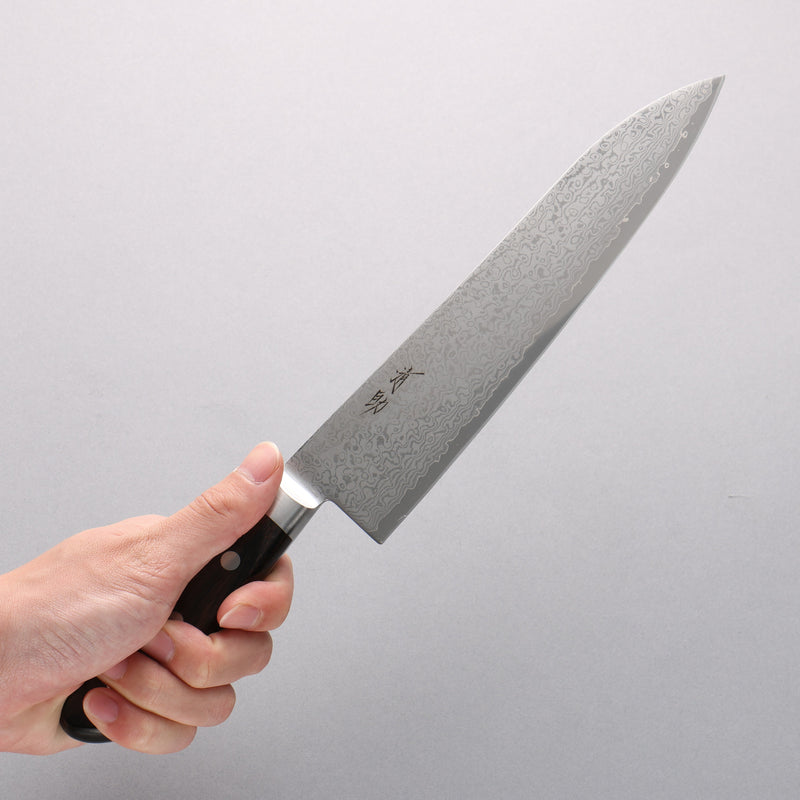 Seisuke VG10 33 Layer Gyuto 210mm Brown Pakka wood Handle - Japannywholesale