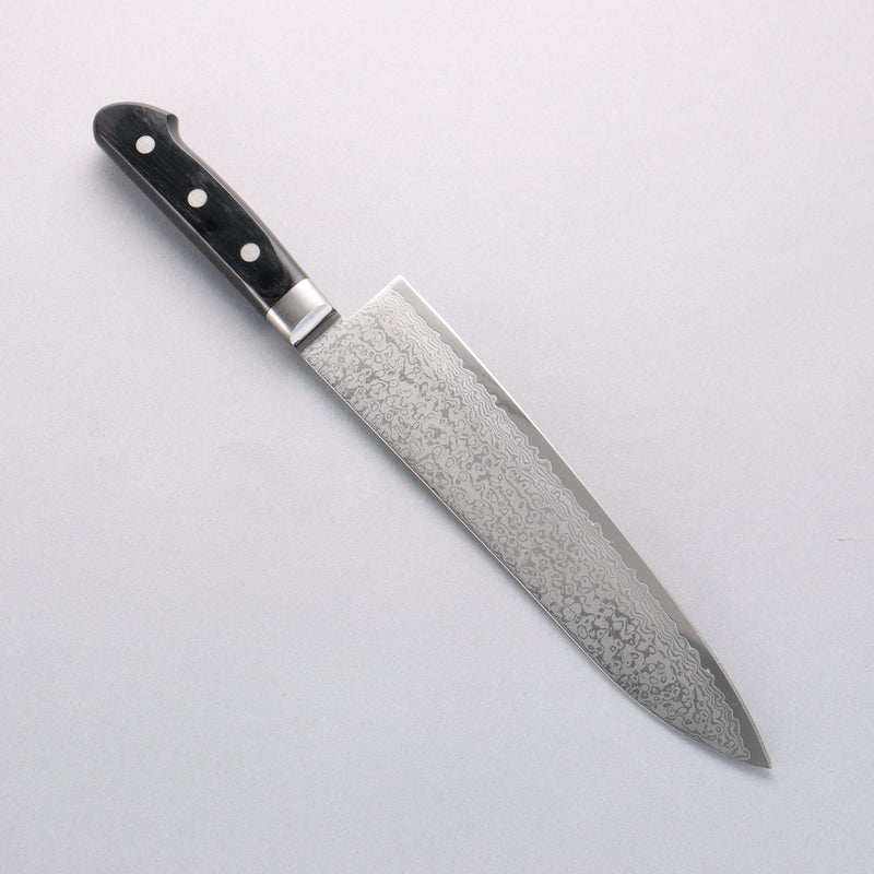 Seisuke VG10 33 Layer Damascus Gyuto 210mm Black Pakka wood Handle - Japannywholesale