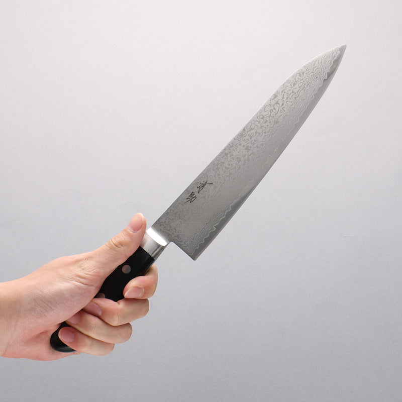 Seisuke VG10 33 Layer Damascus Gyuto 210mm Black Pakka wood Handle - Japannywholesale