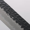 Seisuke Blue Super Hammered Kurouchi Kiritsuke Gyuto 210mm Red Pakka wood Handle - Japannywholesale