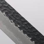 Seisuke Blue Super Hammered Kurouchi Kiritsuke Gyuto 210mm Red Pakka wood Handle - Japannywholesale