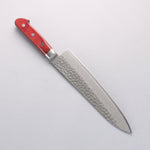 Seisuke Blue Super Hammered Gyuto 210mm Red Pakka wood Handle - Japannywholesale