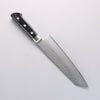 Seisuke VG5 Hammered Kasumitogi Kiritsuke Santoku 190mm Black Pakka wood Handle - Japannywholesale