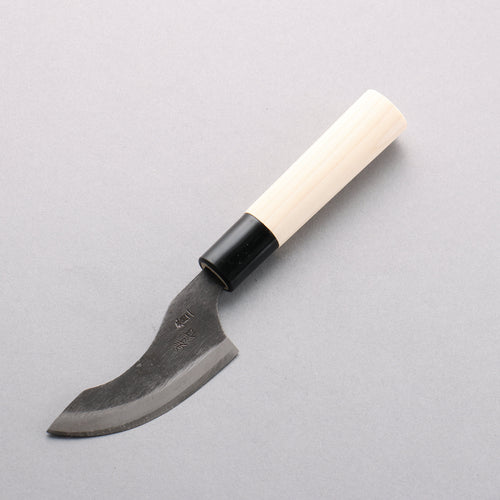 Sakai Takayuki Blue Steel No.2 Black Finished Wild Boar Skinning 80mm Magnolia (Ferrule: Black Plastic) Handle - Japannywholesale