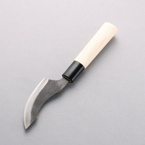 Sakai Takayuki Blue Steel No.2 Black Finished Wild Boar Skinning 80mm Magnolia (Ferrule: Black Plastic) Handle - Japannywholesale