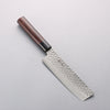 Seisuke Sumi VG10 Hammered Damascus Nakiri 165mm Rosewood (Ferrule: Black Pakka Wood) Handle - Japannywholesale
