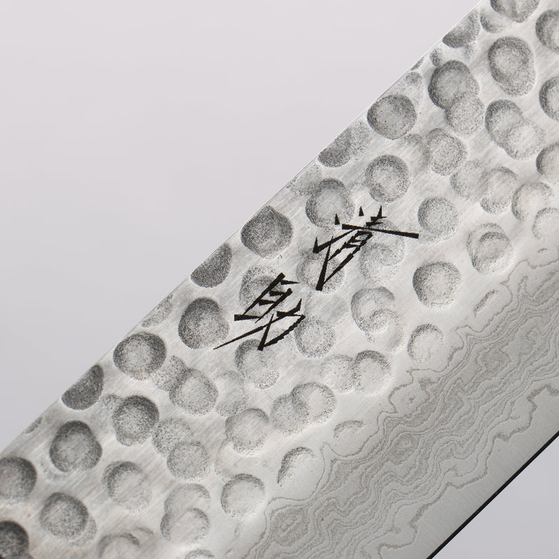 Seisuke Sumi VG10 Hammered Damascus Nakiri 165mm Rosewood (Ferrule: Black Pakka Wood) Handle - Japannywholesale