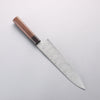 Seisuke AUS10 Mirror Crossed Gyuto 210mm Rosewood (Ferrule: Black Pakka Wood) Handle - Japannywholesale