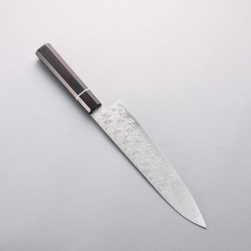 Seisuke AUS10 Mirror Crossed Gyuto 210mm Black Pakka wood Handle - Japannywholesale