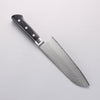 Seisuke VG5 Hammered Kasumitogi Santoku 175mm Black Pakka wood Handle - Japannywholesale