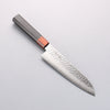 Seisuke VG10 33 Layer Hammered Damascus Santoku 180mm Black Pakka wood Handle - Japannywholesale