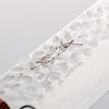 Seisuke VG10 33 Layer Hammered Damascus Santoku 180mm Black Pakka wood Handle - Japannywholesale