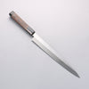 Sakai Takayuki Honyaki White Steel No.2 Yanagiba Wenge with Double Water Buffalo Ring Handle - Japannywholesale