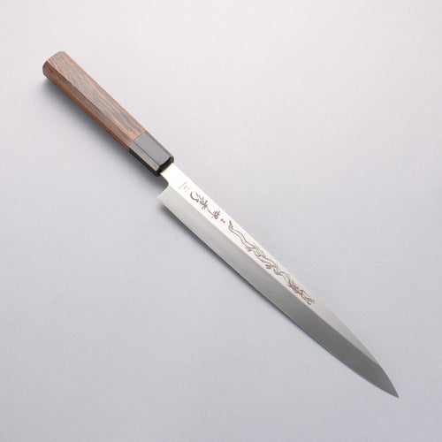Sakai Takayuki Honyaki VG10 Dragon engraving Yanagiba 270mm Wenge Handle with Sheath - Japannywholesale