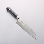 Sakai Takayuki VG10 Hammered Damascus 17 Layer Santoku 180mm Black Pakka wood Handle - Japannywholesale
