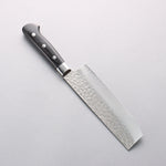 Sakai Takayuki VG10 Hammered Damascus 17 Layer Nakiri 160mm Black Pakka wood Handle - Japannywholesale