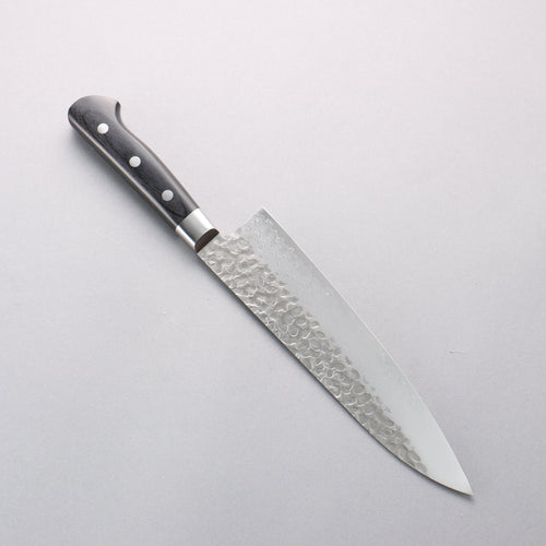 Sakai Takayuki VG10 Hammered Damascus 17 Layer Gyuto 210mm Black Pakka wood Handle - Japannywholesale