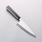 Minamoto Akitada Blue Steel No.2 Aideba 150mm Ebony Wood (ferrule: Black Water Buffalo Horn) Handle - Japannywholesale