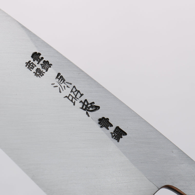 Minamoto Akitada Blue Steel No.2 Aideba 150mm Ebony Wood (ferrule: Black Water Buffalo Horn) Handle - Japannywholesale