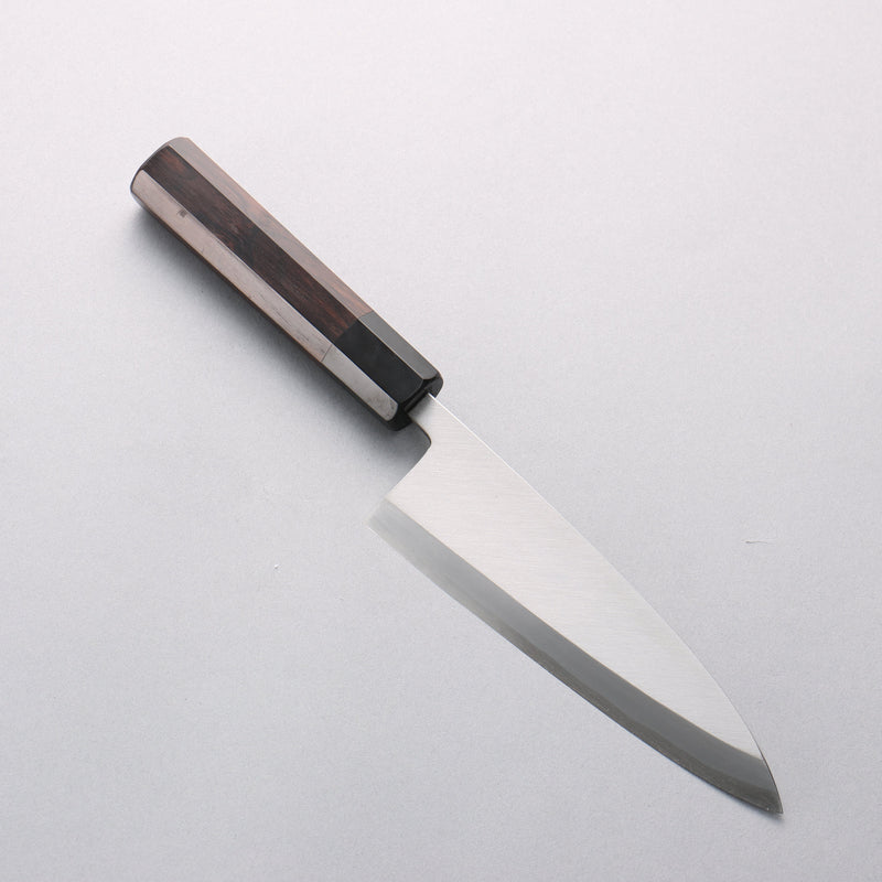 Minamoto Akitada Blue Steel No.2 Aideba 165mm Ebony Wood (ferrule: Black Water Buffalo Horn) Handle - Japannywholesale
