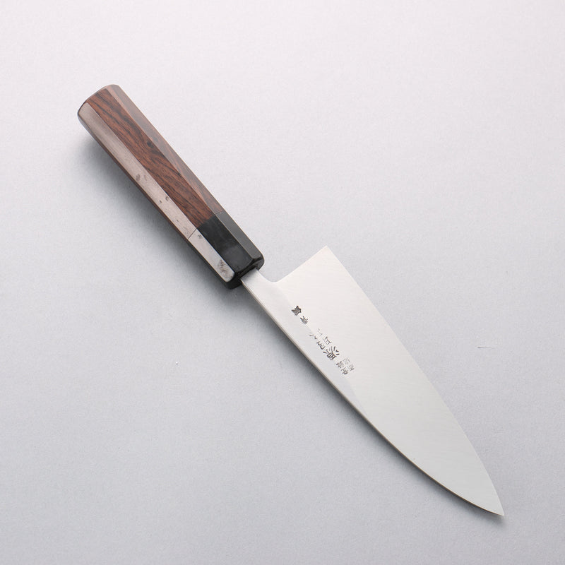 Minamoto Akitada Blue Steel No.2 Aideba 165mm Ebony Wood (ferrule: Black Water Buffalo Horn) Handle - Japannywholesale