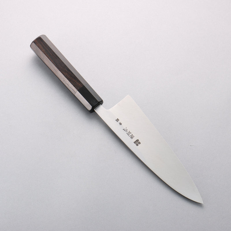 Minamoto Akitada Blue Steel No.2 Aideba 180mm Ebony Wood (ferrule: Black Water Buffalo Horn) Handle - Japannywholesale