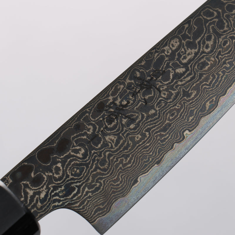 Kagekiyo ZA-18 Damascus black dye Petty-Utility 150mm Walnut Handle - Japannywholesale