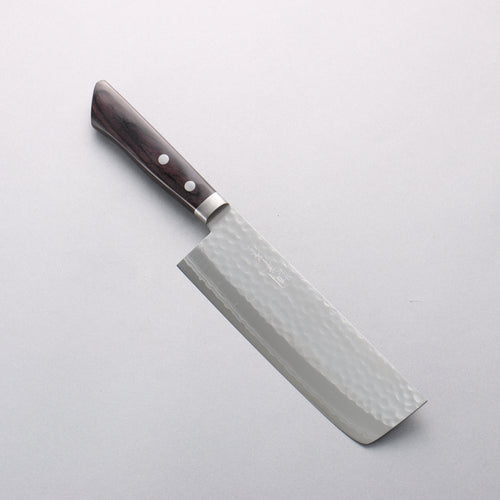 Kunihira Kokuryu VG10 Damascus Nakiri 165mm Black Pakka wood Handle - Japannywholesale