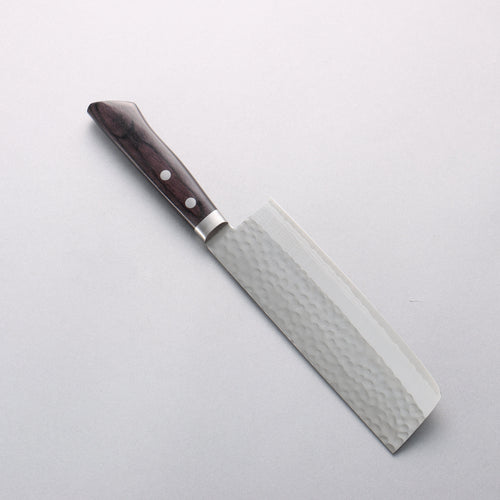 Kunihira Kokuryu VG10 Damascus Nakiri 165mm Black Pakka wood Handle - Japannywholesale