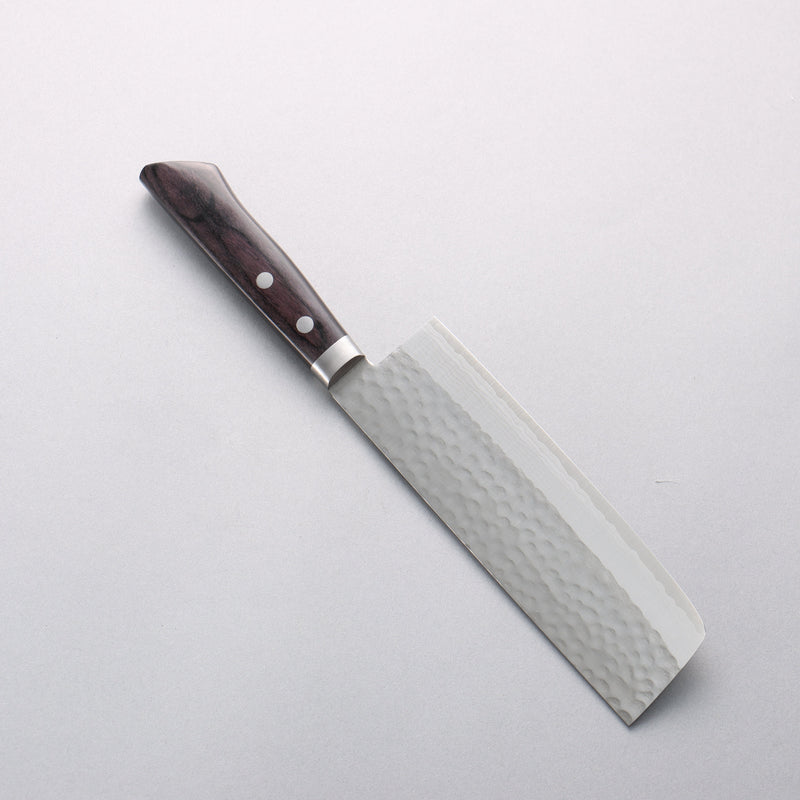 Kunihira Kokuryu VG10 Damascus Nakiri 165mm Black Pakka wood Handle - Japannywholesale