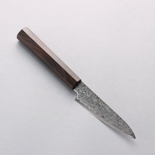 Seisuke VG10 Damascus Petty-Utility 105mm Ebony Wood Handle - Japannywholesale