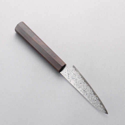 Seisuke VG10 Damascus Petty-Utility 105mm Ebony Wood Handle - Japannywholesale