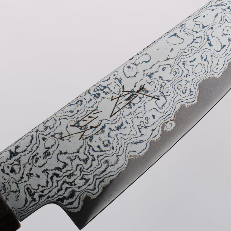 Seisuke VG10 Damascus Petty-Utility 105mm Ebony Wood Handle - Japannywholesale