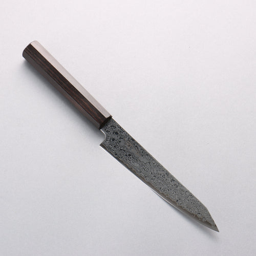 Seisuke VG10 Damascus Kiritsuke Petty-Utility 150mm Ebony Wood Handle - Japannywholesale